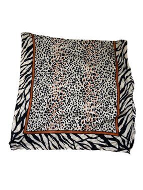 Hadley Wren Women's Rectangle Scarf Urban Safari Zebra Leopard Animal Print